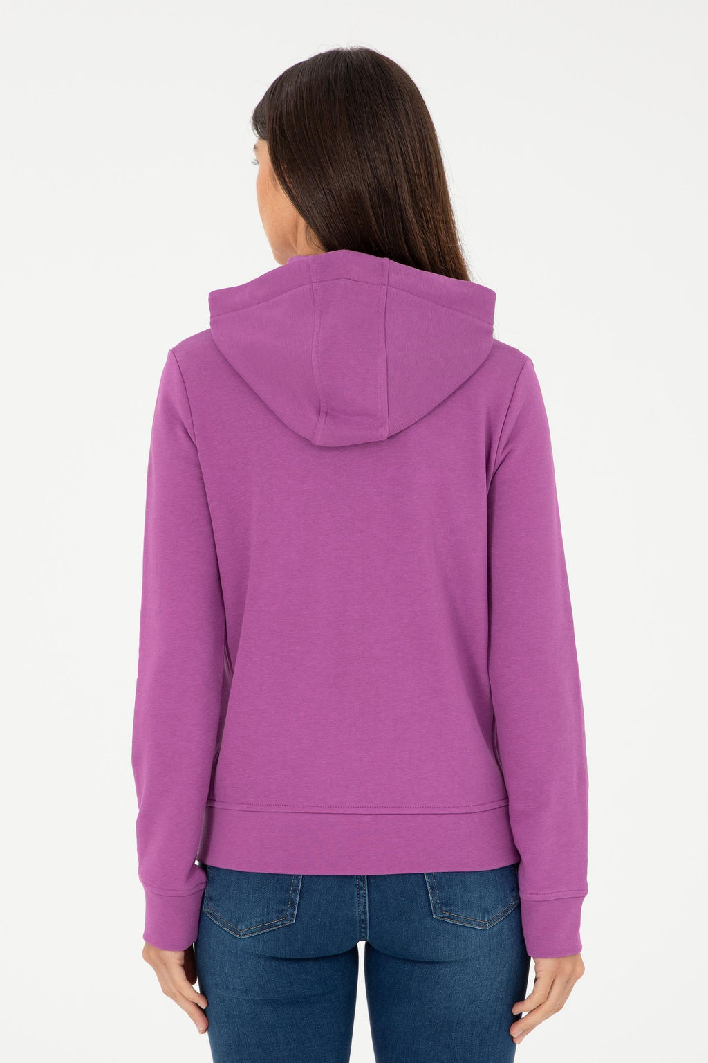 U. S. Polo Assn / Женский фиолетовый базовый свитшот - U.s. polo assn фото 5