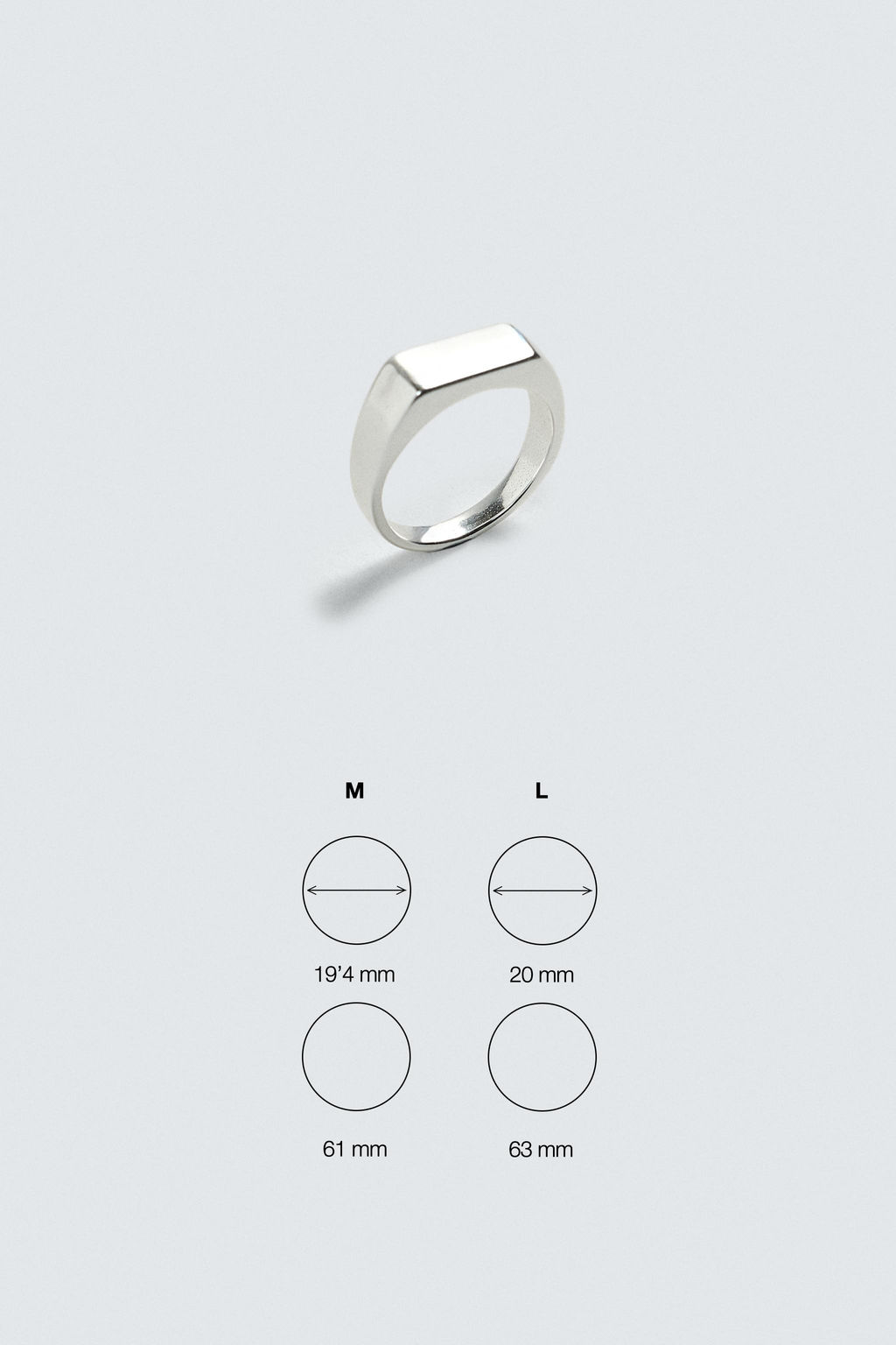 ANILLO SELLO ACERO INOXIDABLE / Plata - Zara фото 5