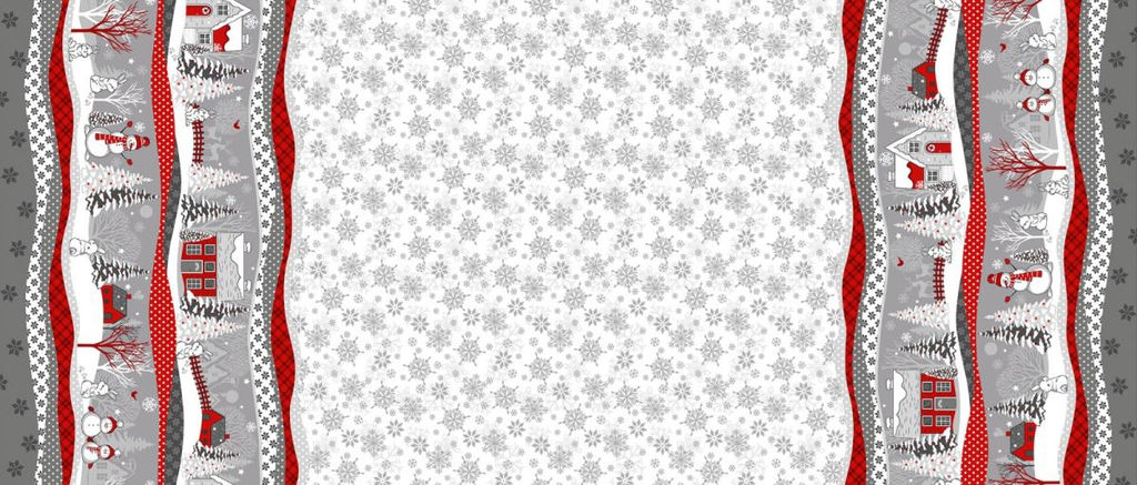 Скатерть 150*180 см, рогожка (Нарядная сказка, серый)