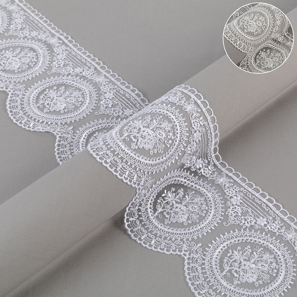 Кружево Gamma сетка 115 мм GKM-11501 в пакете 8.8 м 0.2 Турция