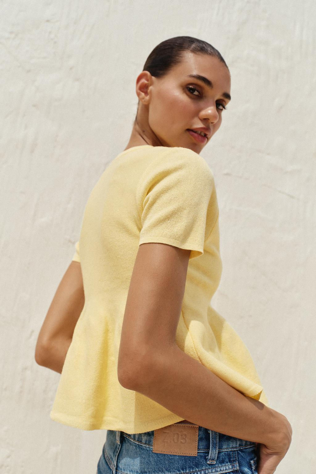 PEPLUM CARDIGAN - Zara фото 3