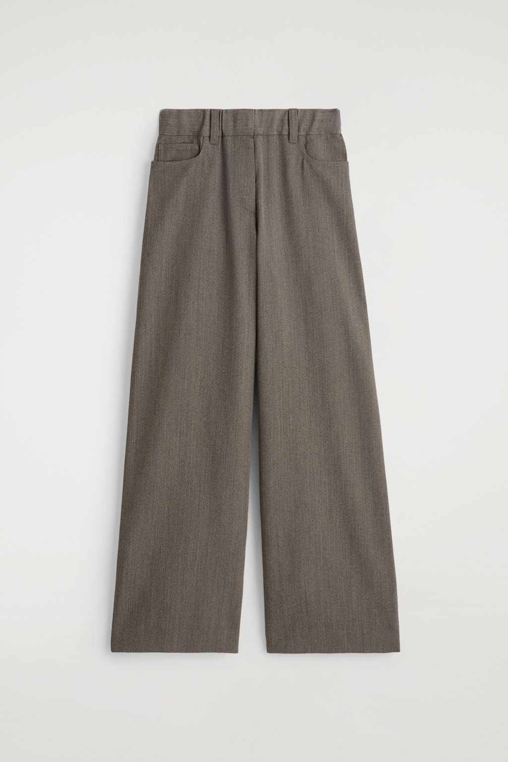 PANTALONES REGULAR FIT WIDE LEG MEZCLA LANA - H&m фото 2