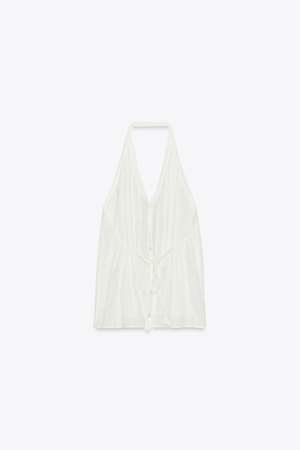 OPEN-BACK HALTER TOP - Zara фото 13