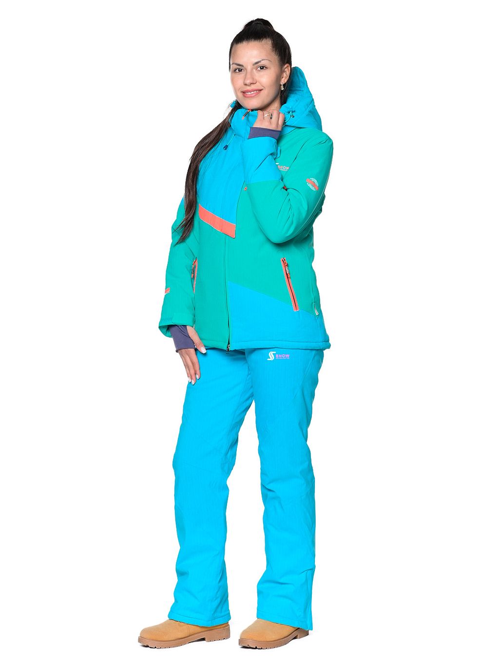 Костюм B-8777 Джинсовый - Snow headquarter фото 19