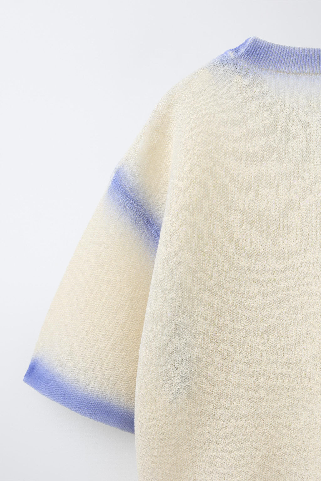 SHORT SLEEVE JUMPER WITH TIE DYE TRIMS - Zara фото 10