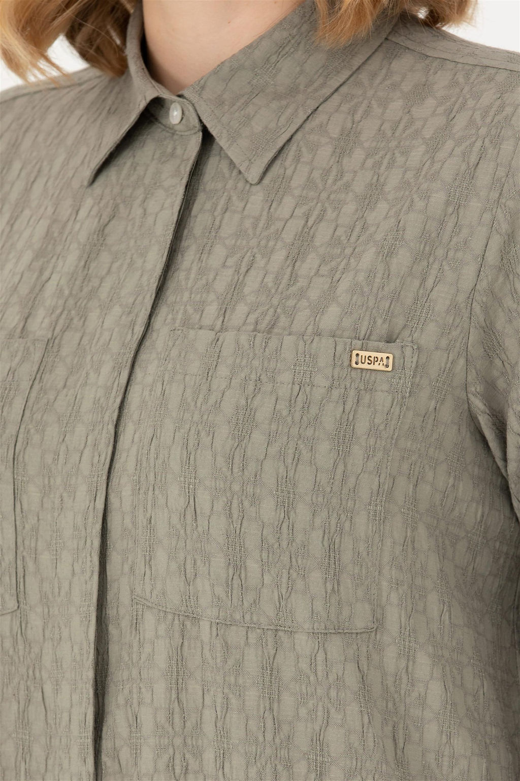 Женское мятное тканое платье - U.s. polo assn фото 7