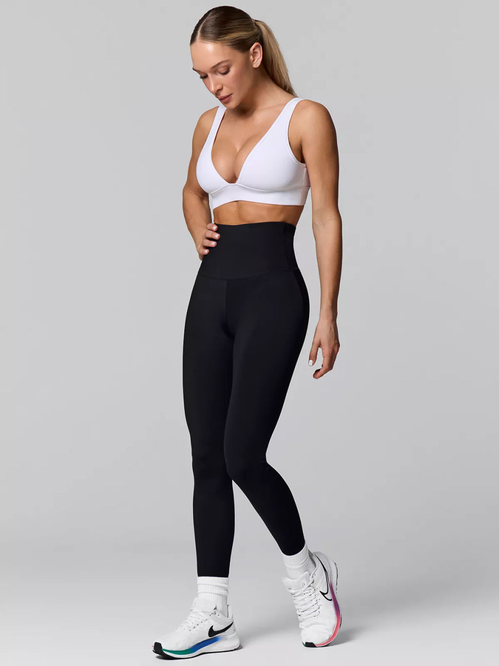 Спортивные леггинсы с корректирующим поясом