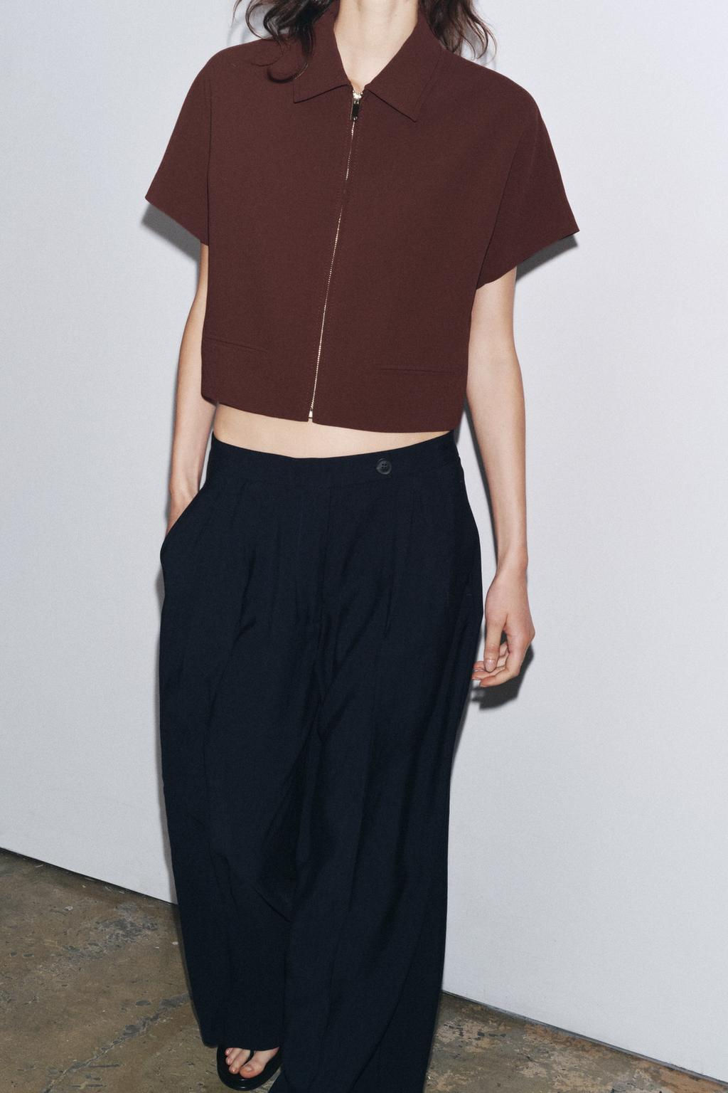 ZW COLLECTION CROPPED JACKET - Zara фото 30