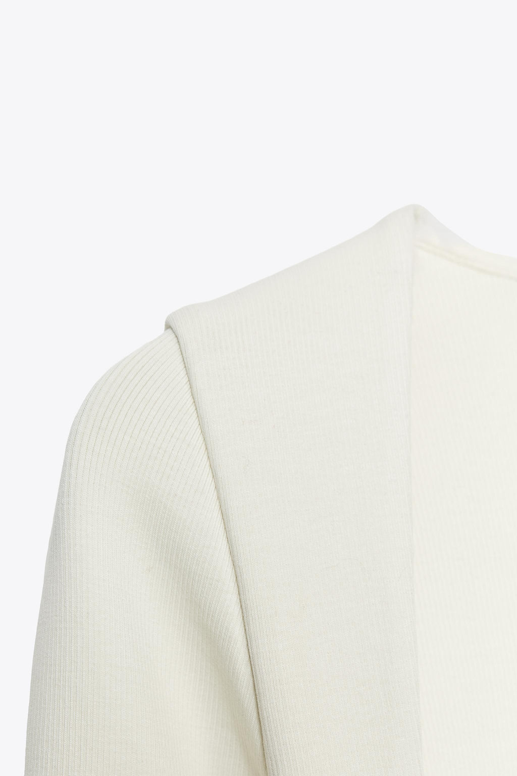 RIBBED T-SHIRT WITH SQUARE NECKLINE - Zara фото 8
