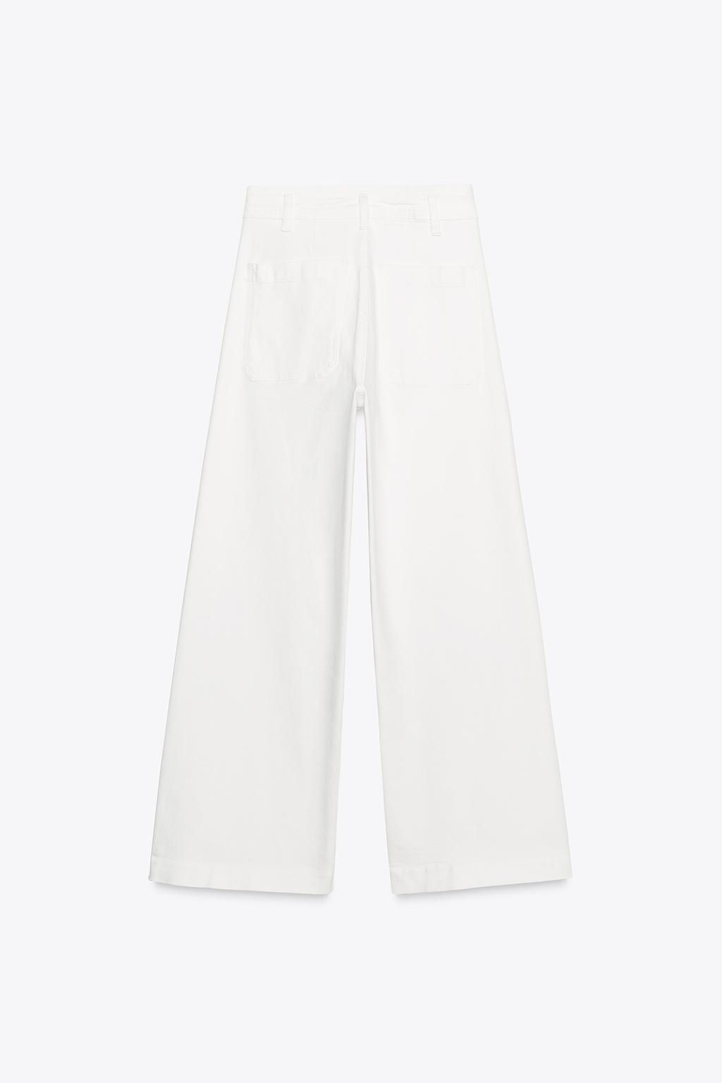 ZW COLLECTION WIDE-LEG HIGH-WAIST JEANS - Zara фото 13