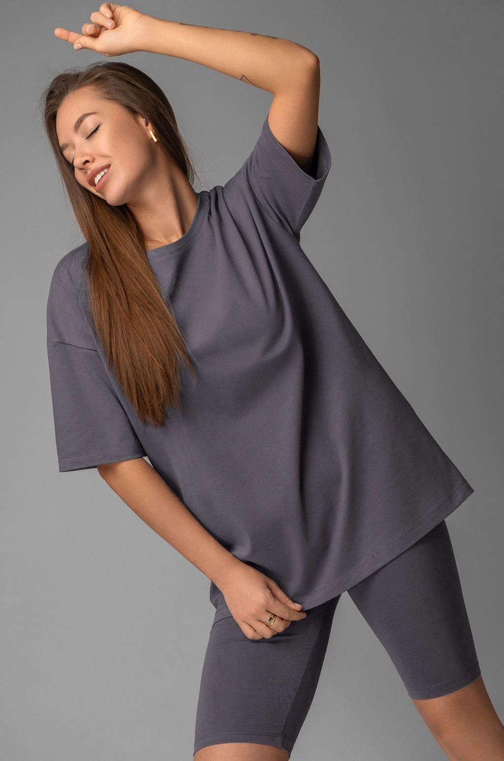 Женский костюм оверсайз Happyfox