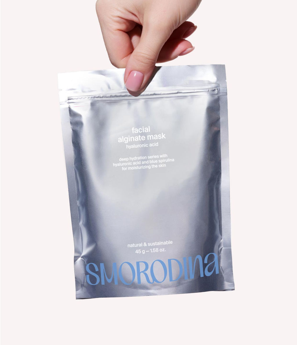 Увлажняющая альгинатная маска с голубой спирулиной и гиалуроновой кислотой