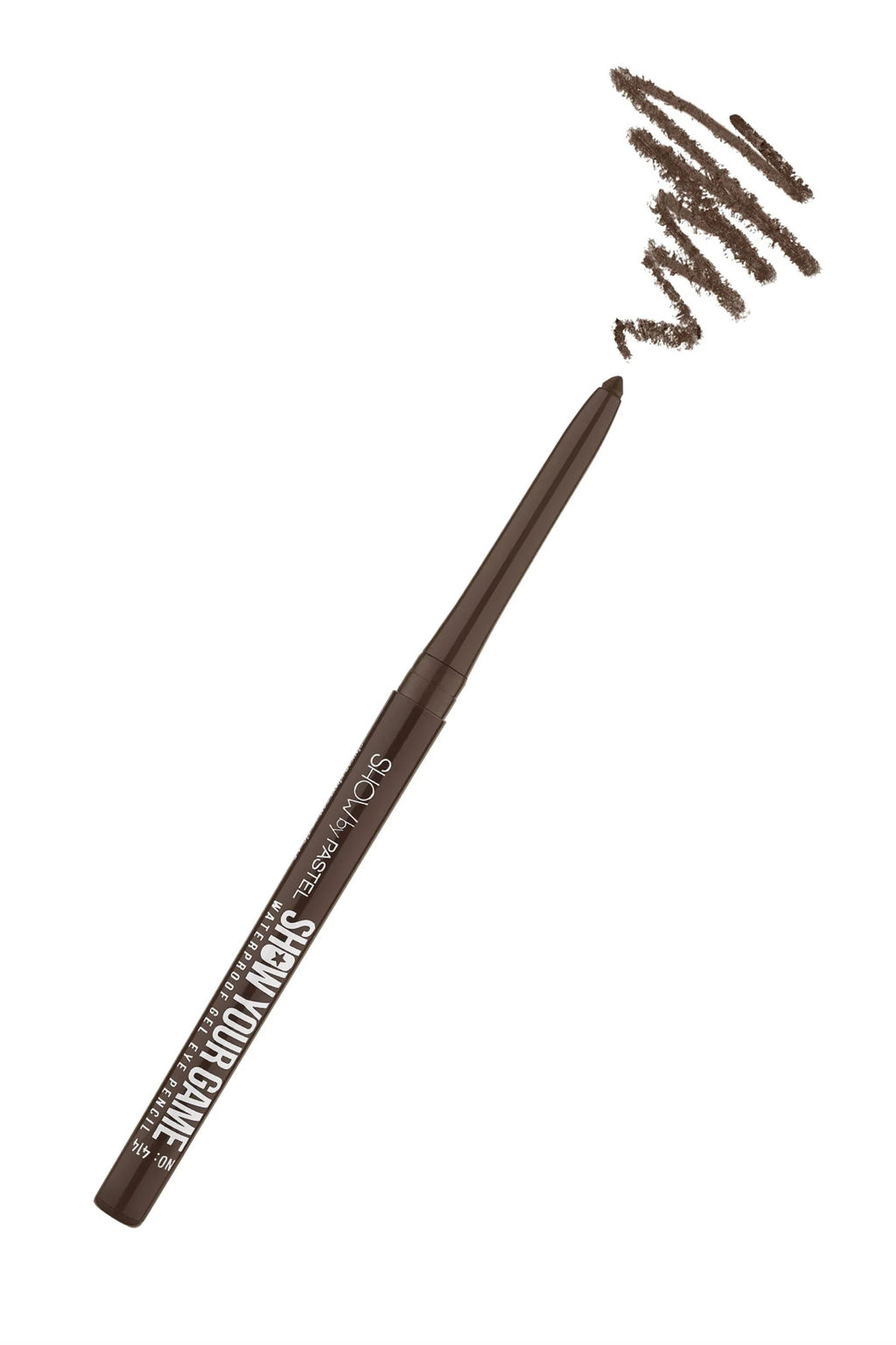 Контур для глаз гелевый Show Your Game Waterproof Gel Eye Pencil, 414 коричневый 410414