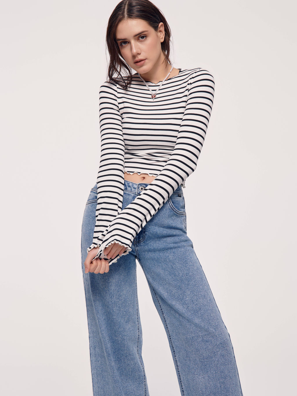 CONTE LD 2848 Джемпер женский white-black - Conte elegant фото 4