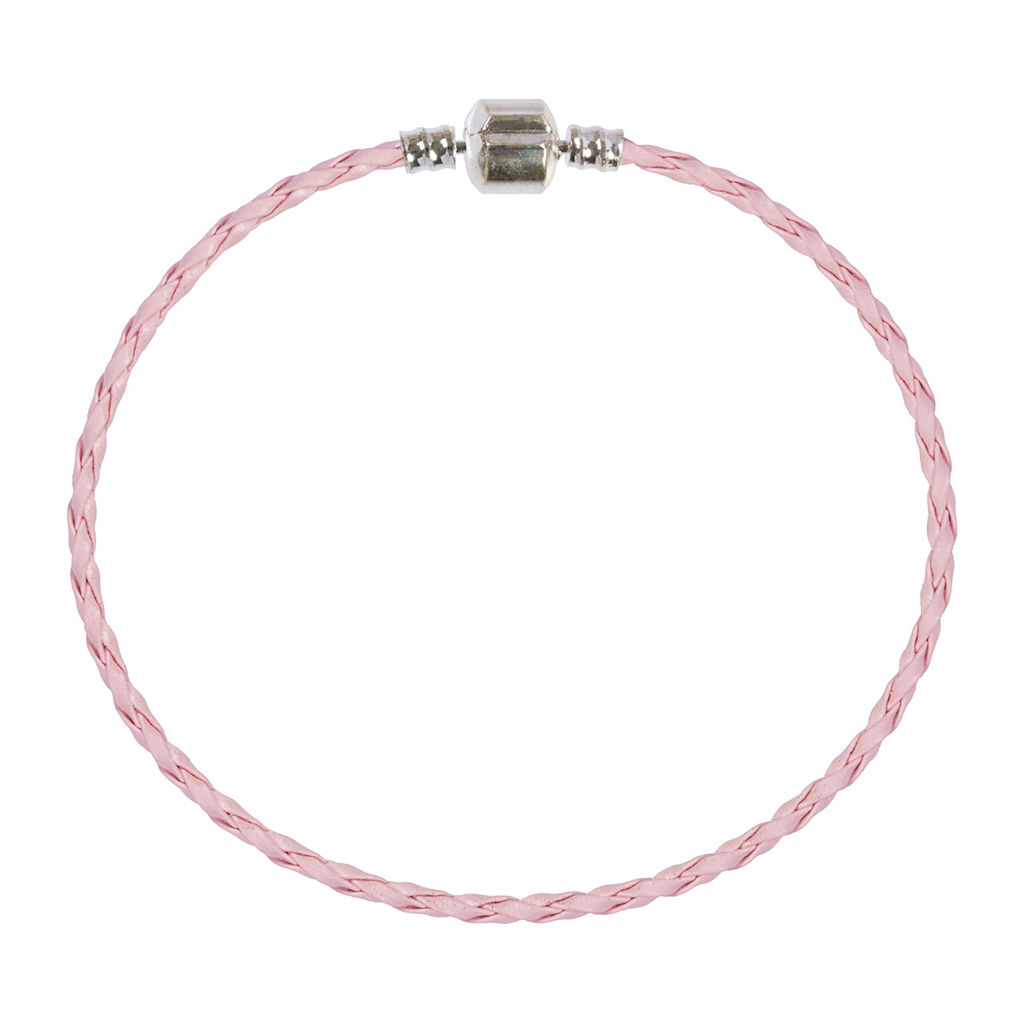 Zlatka Браслет плетеный RBL-02 23 см 5 шт СК/Распродажа №04 розовый