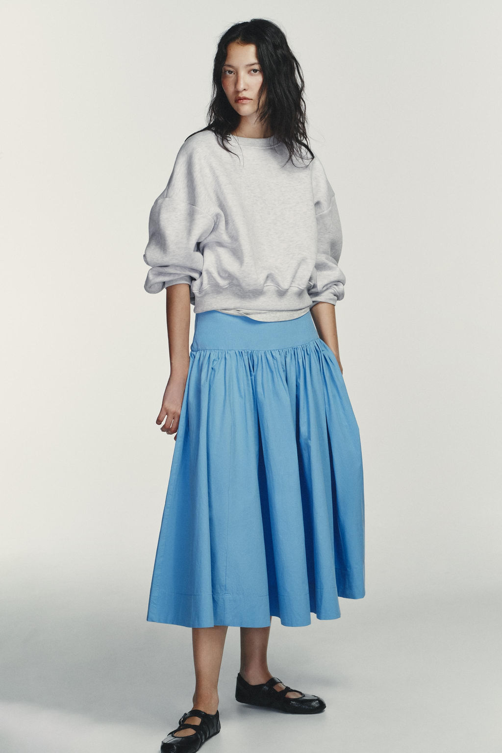 VOLUMINOUS MIDI SKIRT - Zara фото 8