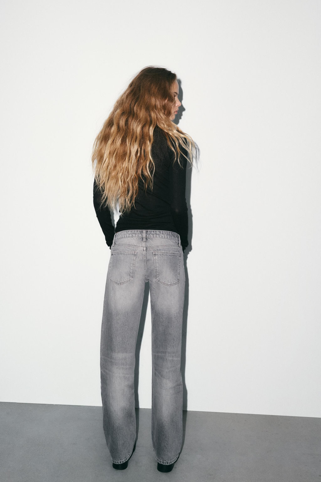 TRF WIDE-LEG LOW-RISE JEANS - Zara фото 13