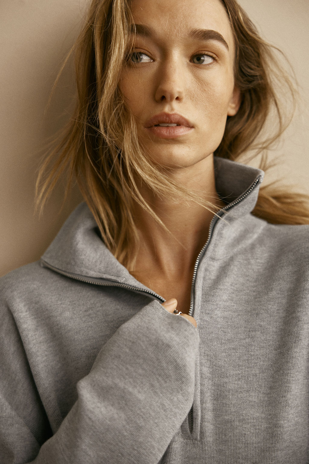 Jersey oversize con media cremallera - H&m фото 3