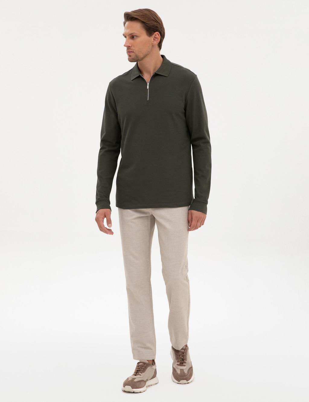 Bej Ex. Slim Fit Kuma_ Pantolon - Pierre cardin фото 3