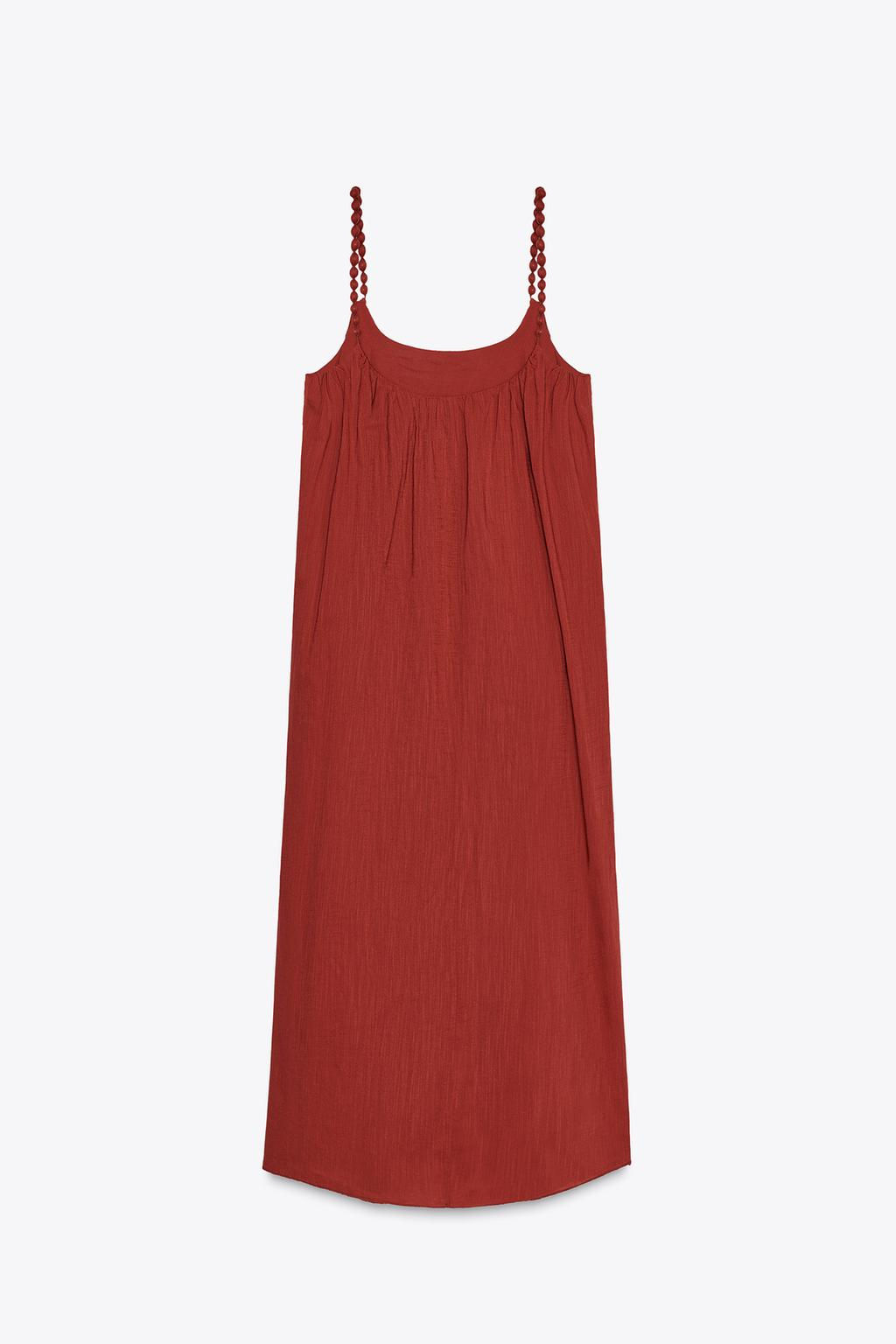OVERSIZED STRAPPY DRESS - Zara фото 8