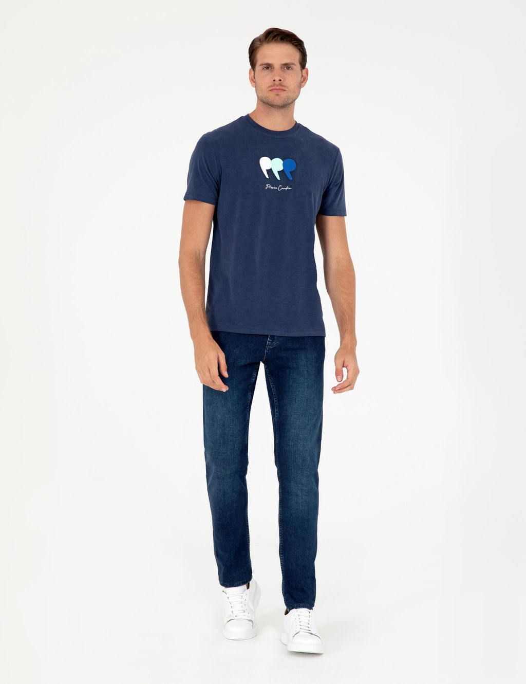Lacivert Slim Fit Ti__rt - Pierre cardin фото 4