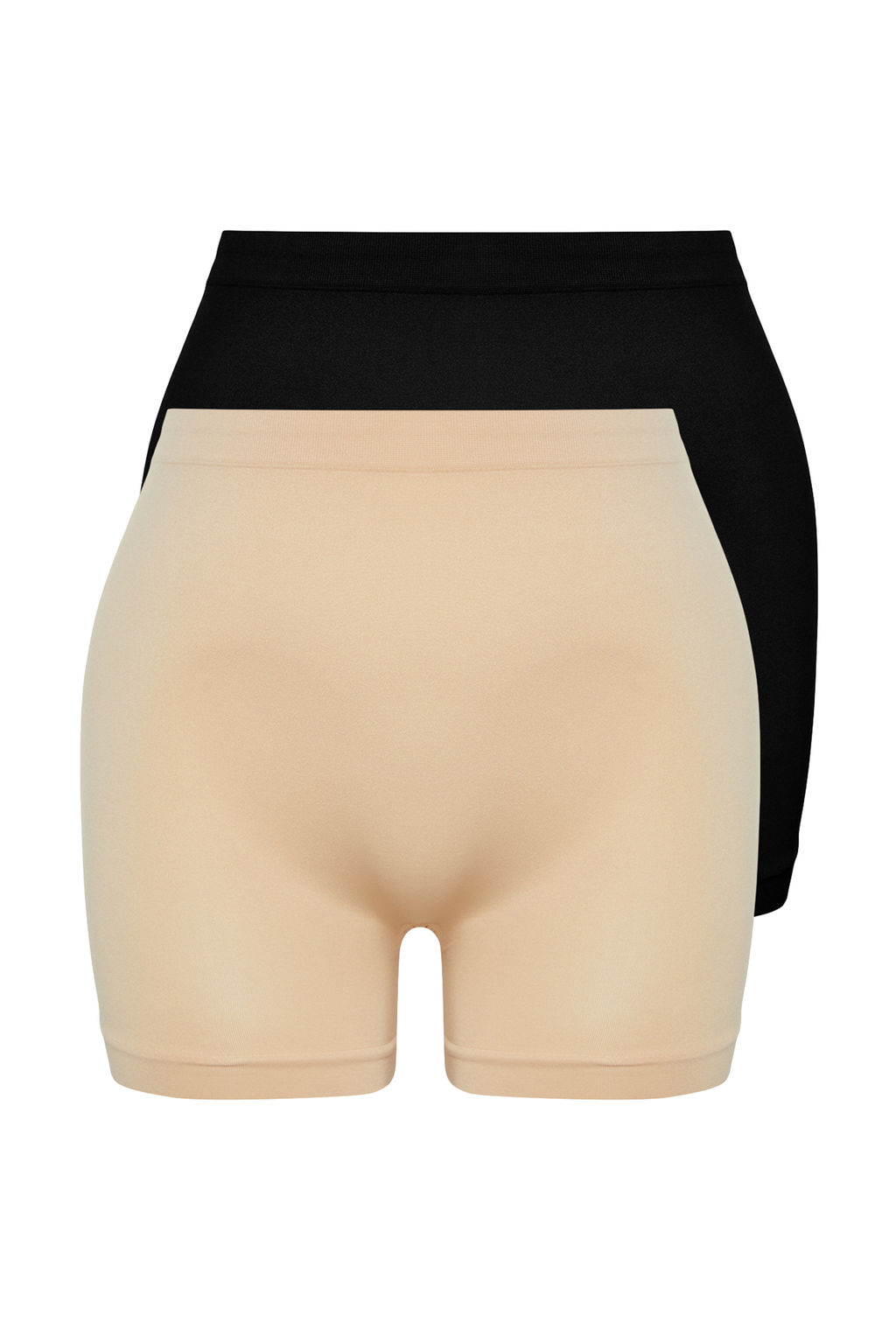 TRENDYOLMILLA Siyah-Ten 2li Paket Seamless/Dikissiz Boxer Orme Kulot THMSS24KU00032  фото 15