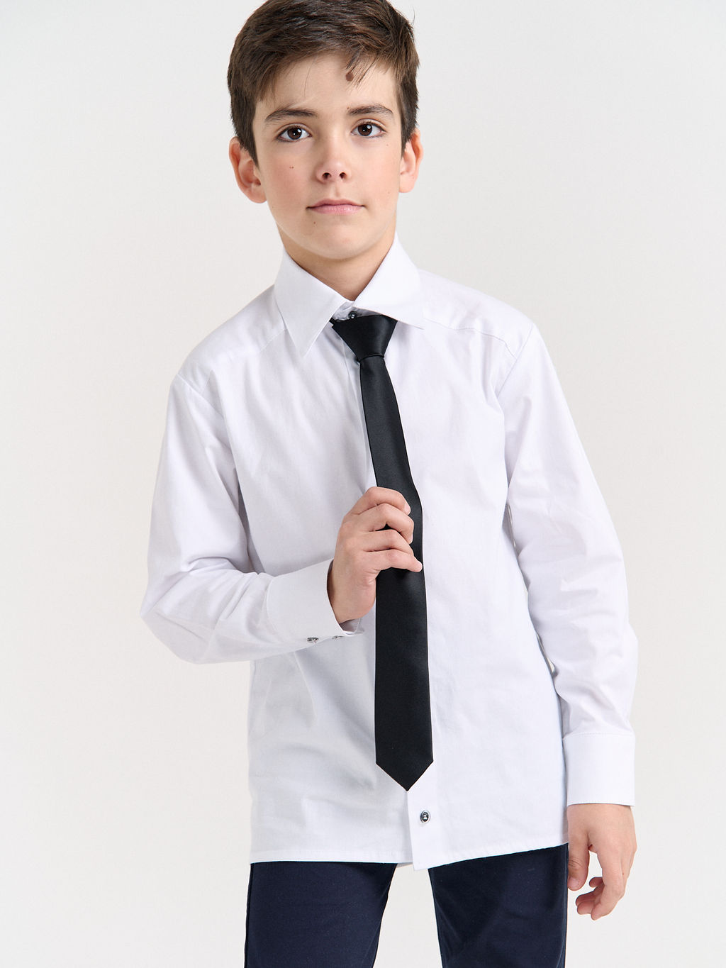 Галстук с фиксатором "Черный"