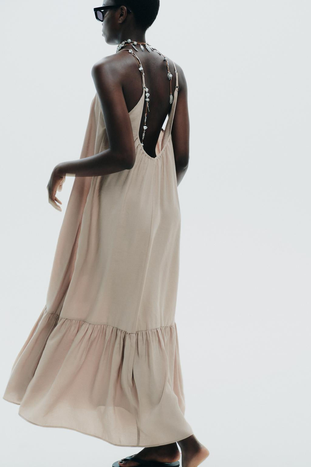 FLOWING MIDI DRESS - Zara фото 5