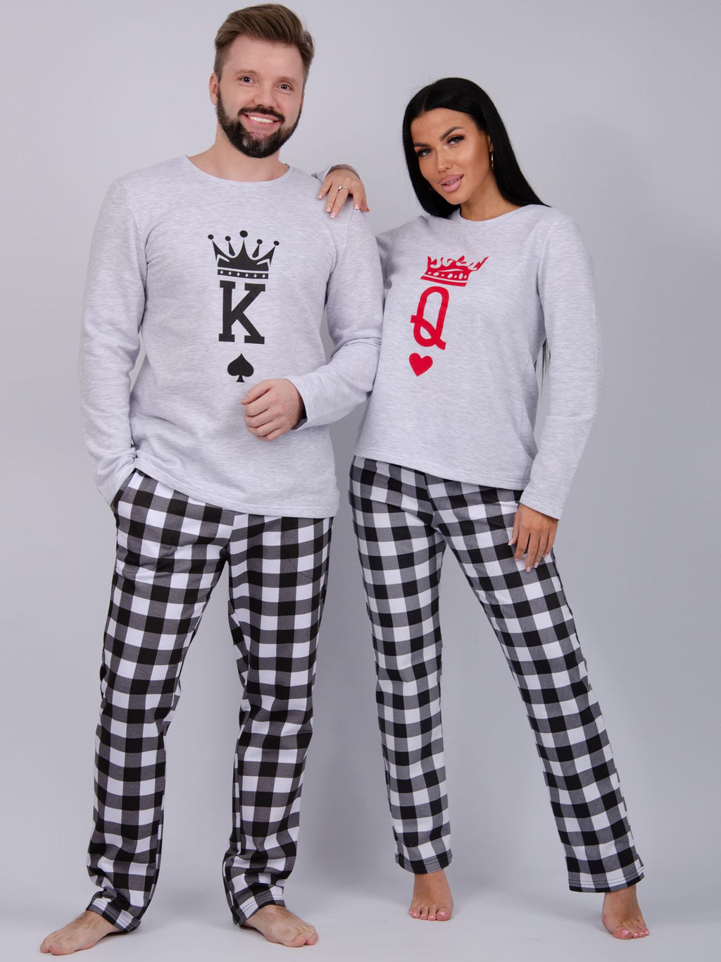 Пижама Карты 2, футер начёс - Малина фото 11