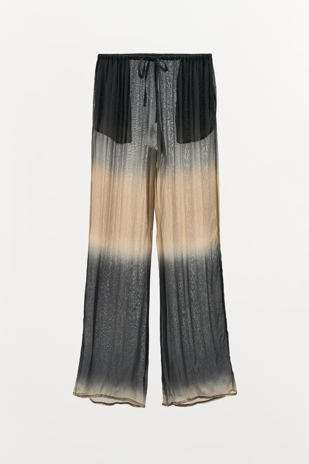 TIE-DYE FLOWING TROUSERS - Zara фото 4