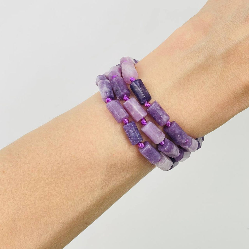 Бусины для украшений из Лепидолита 40 см