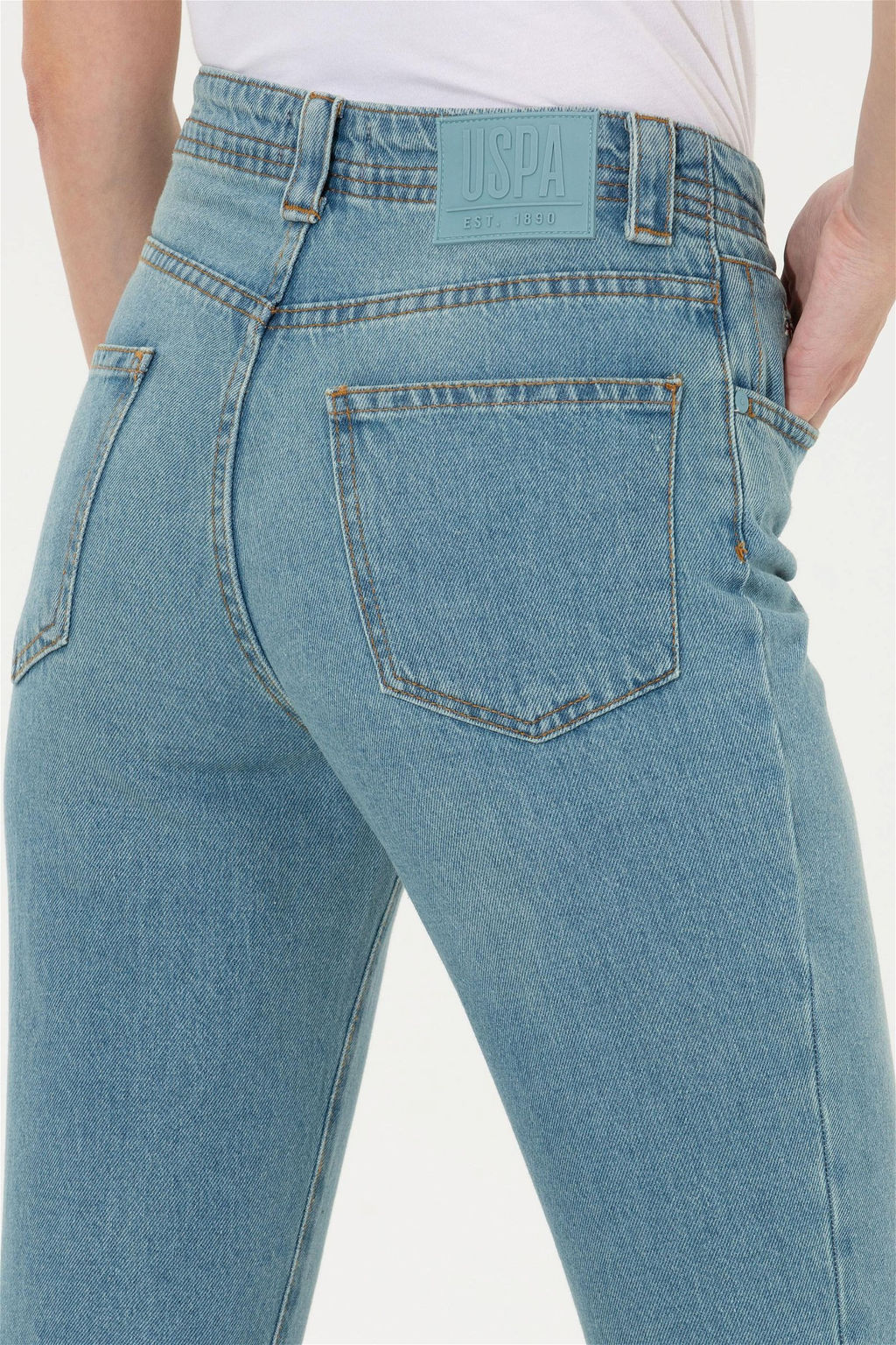 Женские зеленые джинсовые брюки Неожиданная скидка в корзине - U.s. polo assn фото 7