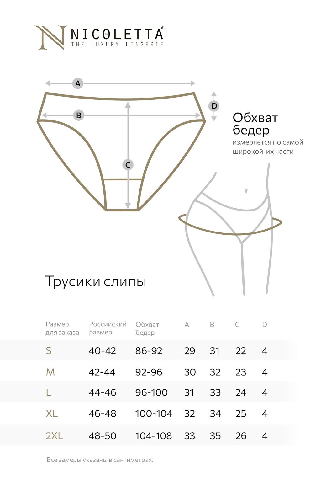 Женские трусы-слипы 7 шт. Nicoletta фото 3