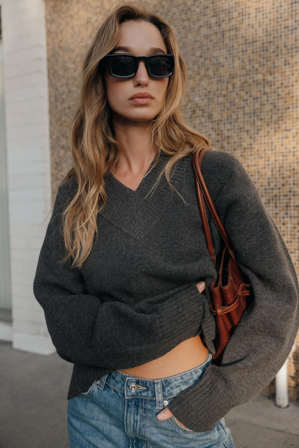 KNIT V-NECK JUMPER - Zara фото 11