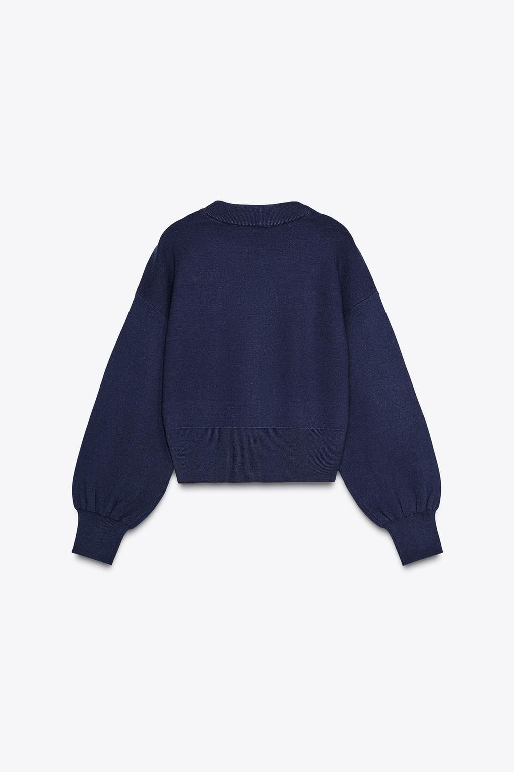 SPIRAL BUTTON KNIT CARDIGAN - Zara фото 4