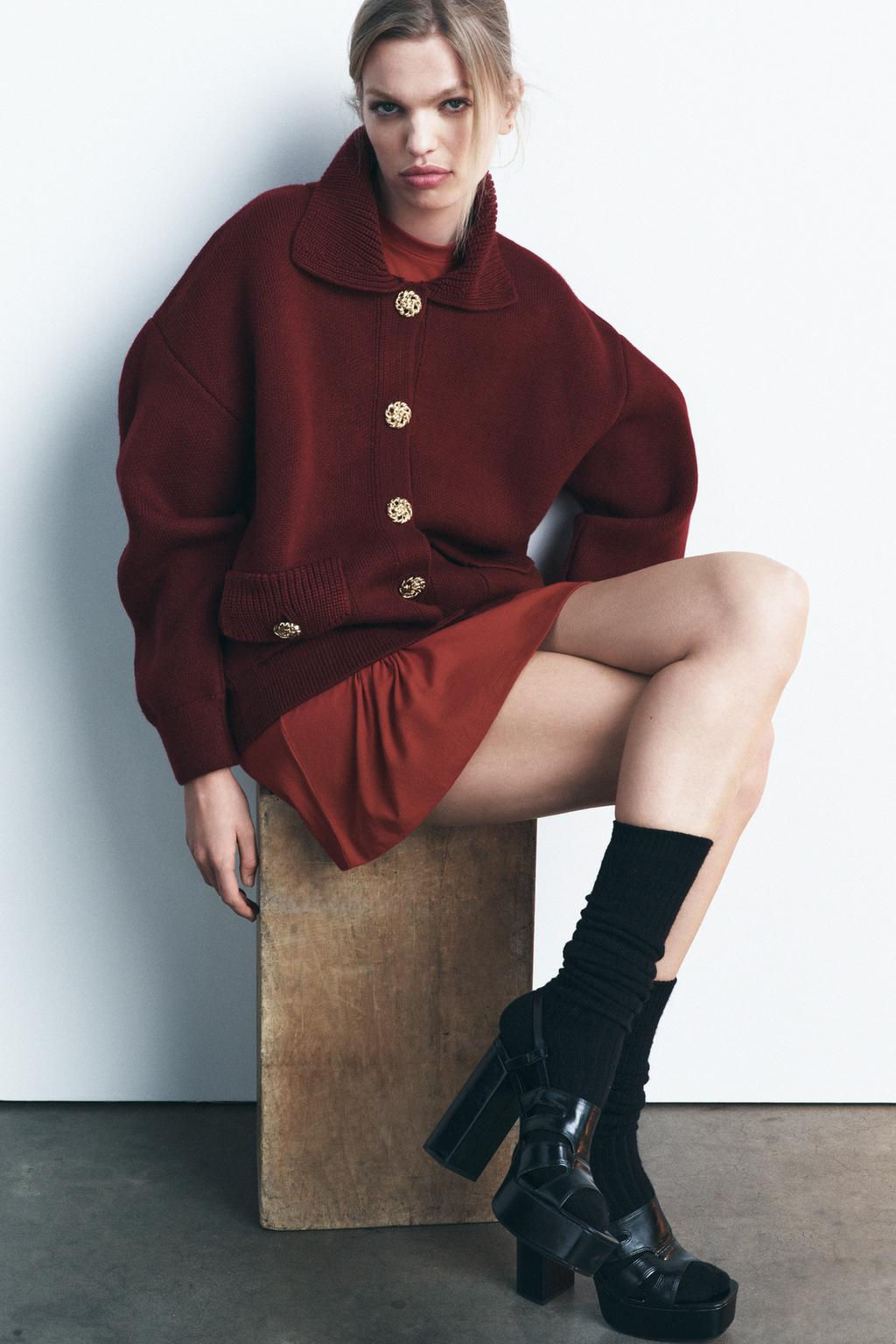 OVERSIZED KNIT CARDIGAN - Zara фото 4