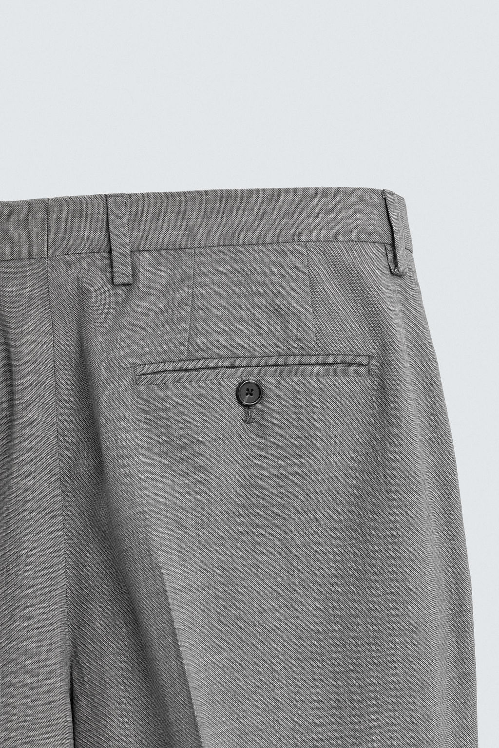 PANTAL?N SLIM FIT TRAJE ESTRUCTURA / Gris - Zara фото 8
