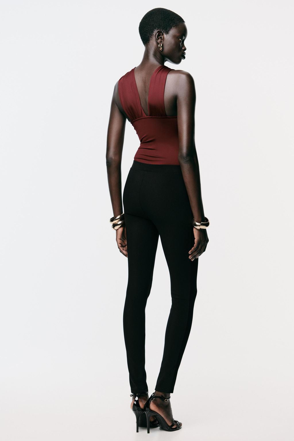 OTTOMAN LEGGINGS WITH BUTTONS - Zara фото 14