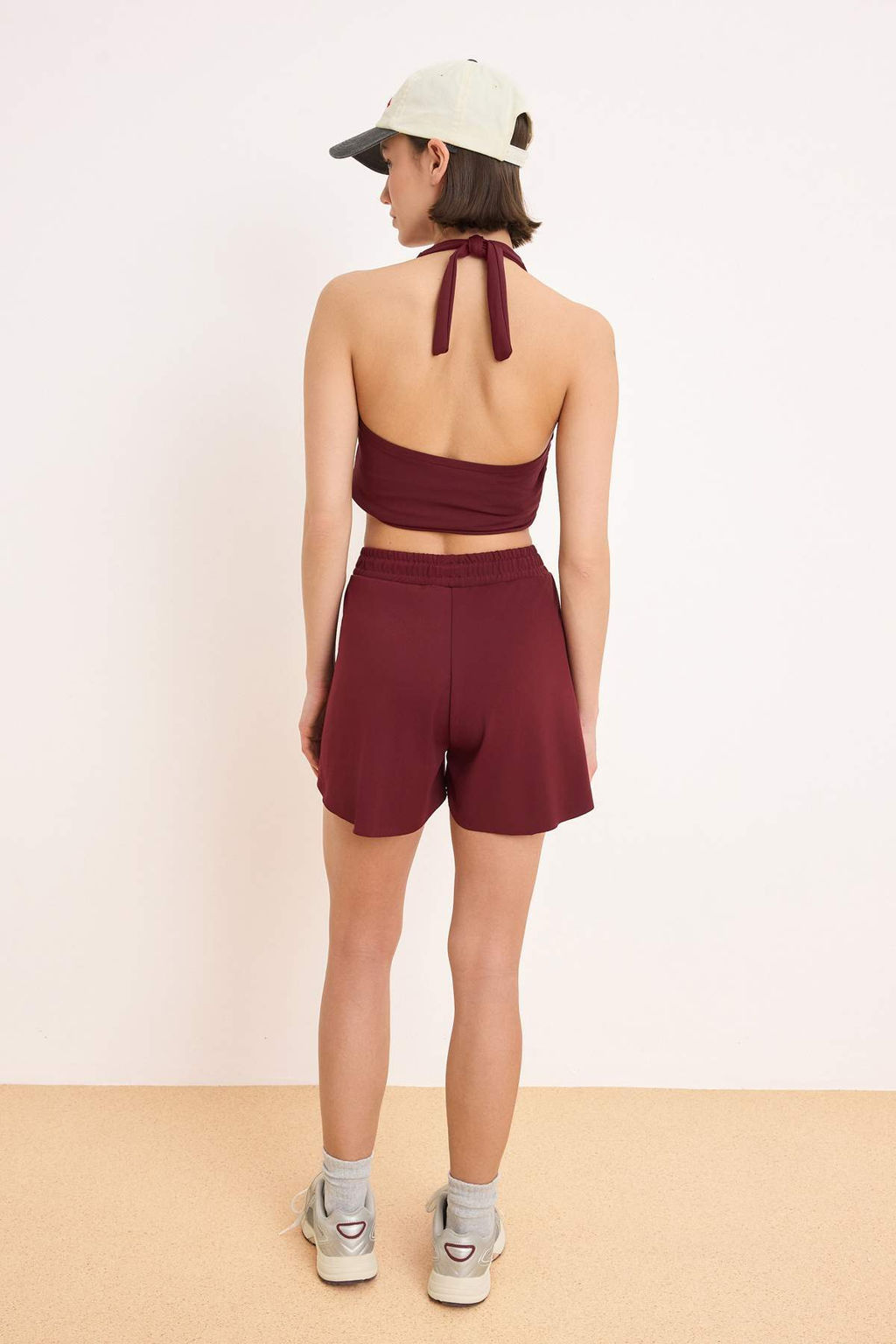 Bordo Dalg?c/Scuba Kumas 2 Katmanl? Ici Sortlu Cepli Orme Spor Sort THMSS26SR00004 - Trendyolmilla фото 5