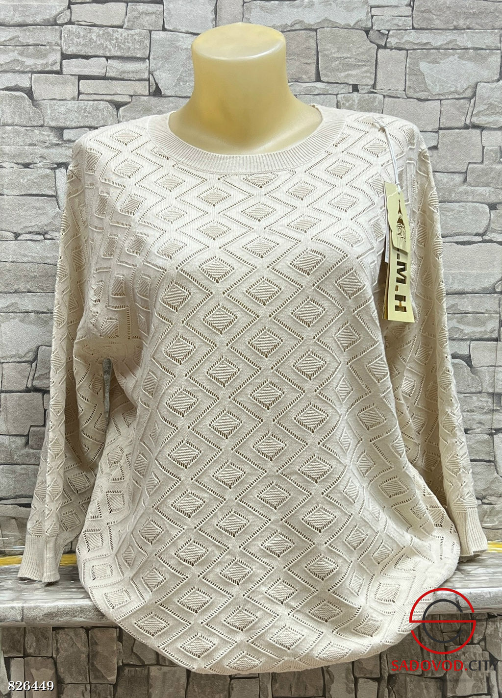 Свитер женский с 3/4 рукавом