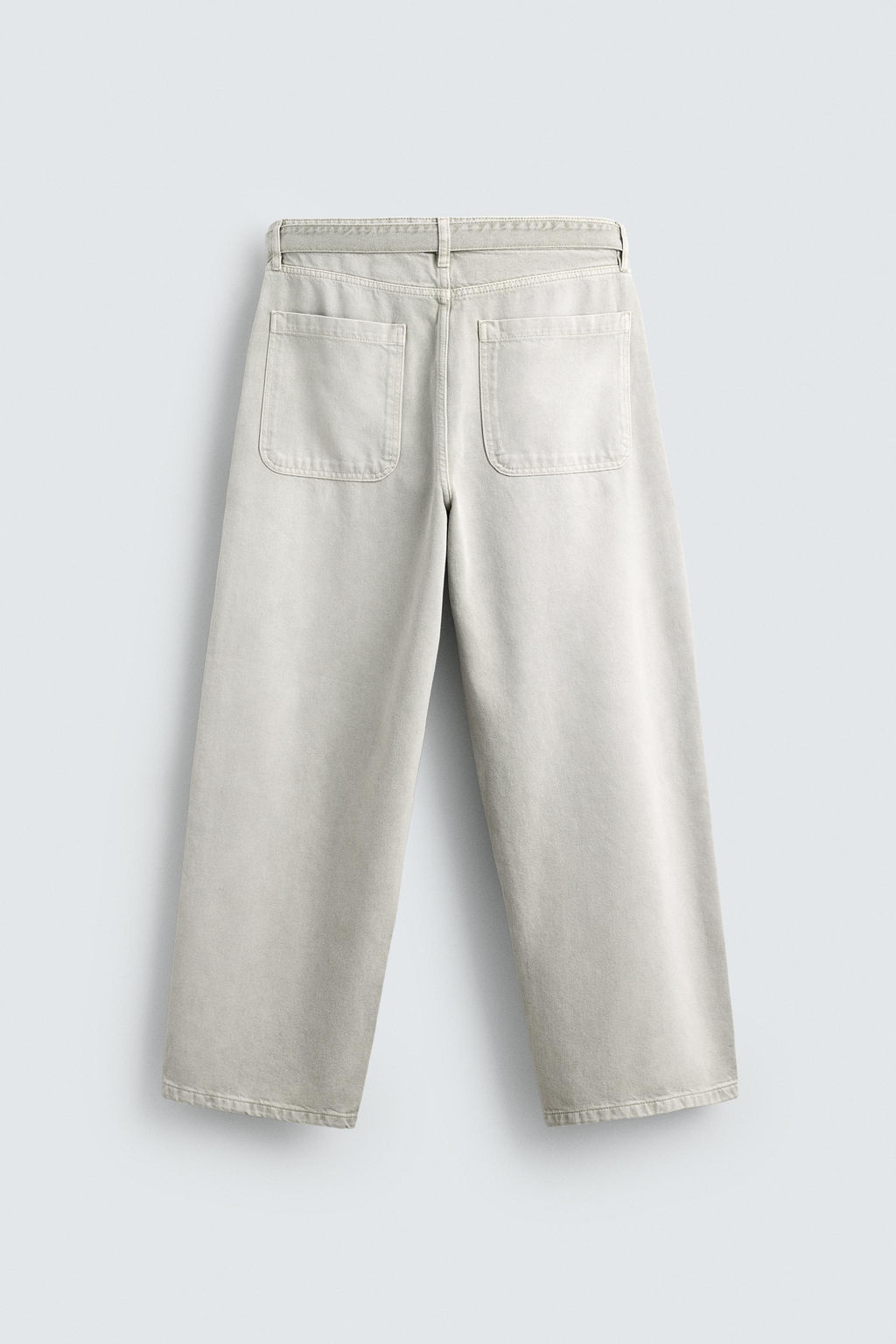 BELTED RELAXED FIT JEANS - Zara фото 8