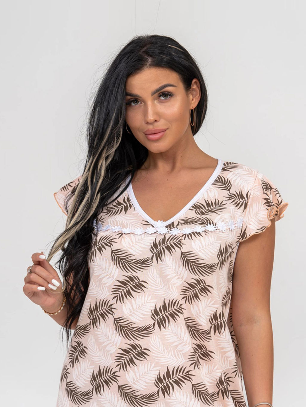 Ночная сорочка женская, цвет оранжевый