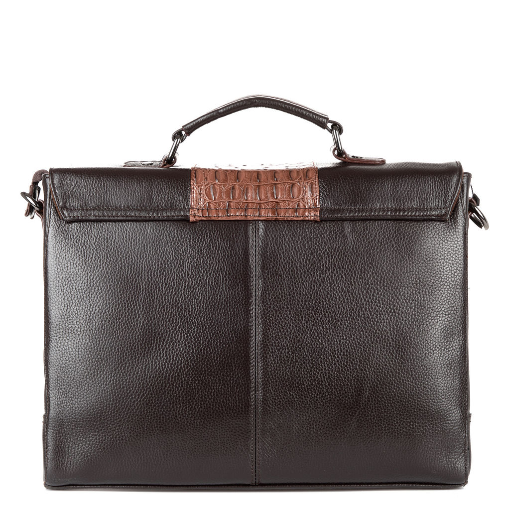 Y195 brown, мужской кожаный портфель Barcelo Biagi