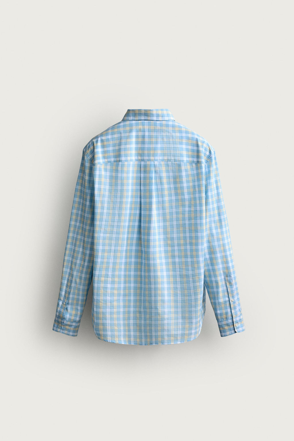 CAMISA REGULAR FIT CUADROS / Verde agua - Zara фото 8