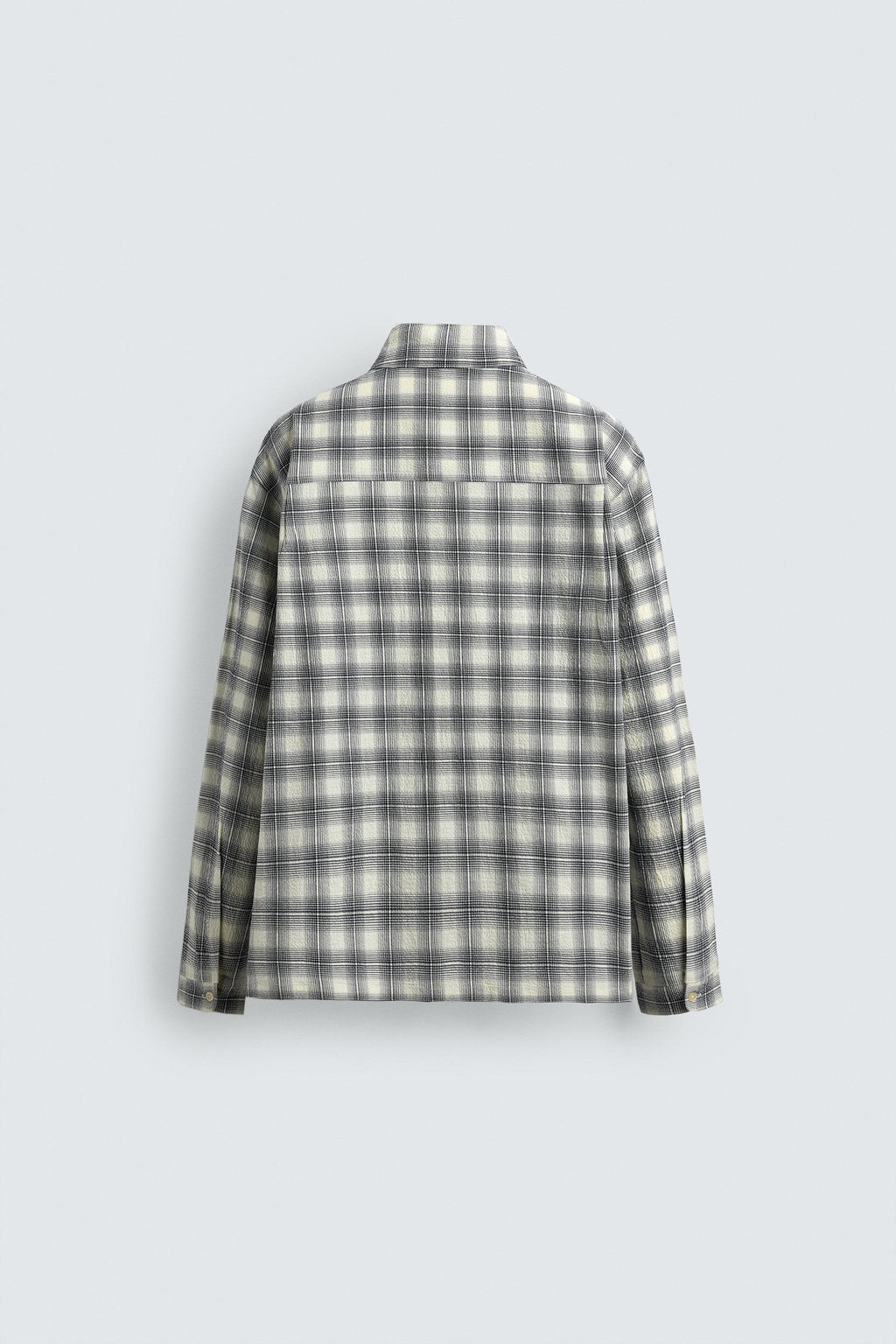 CAMISA BOXY FIT CUADROS / Azul - Zara фото 8