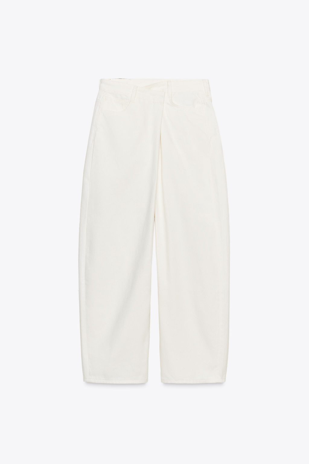 ZW COLLECTION PLEATED COTTON TROUSERS - Zara фото 16