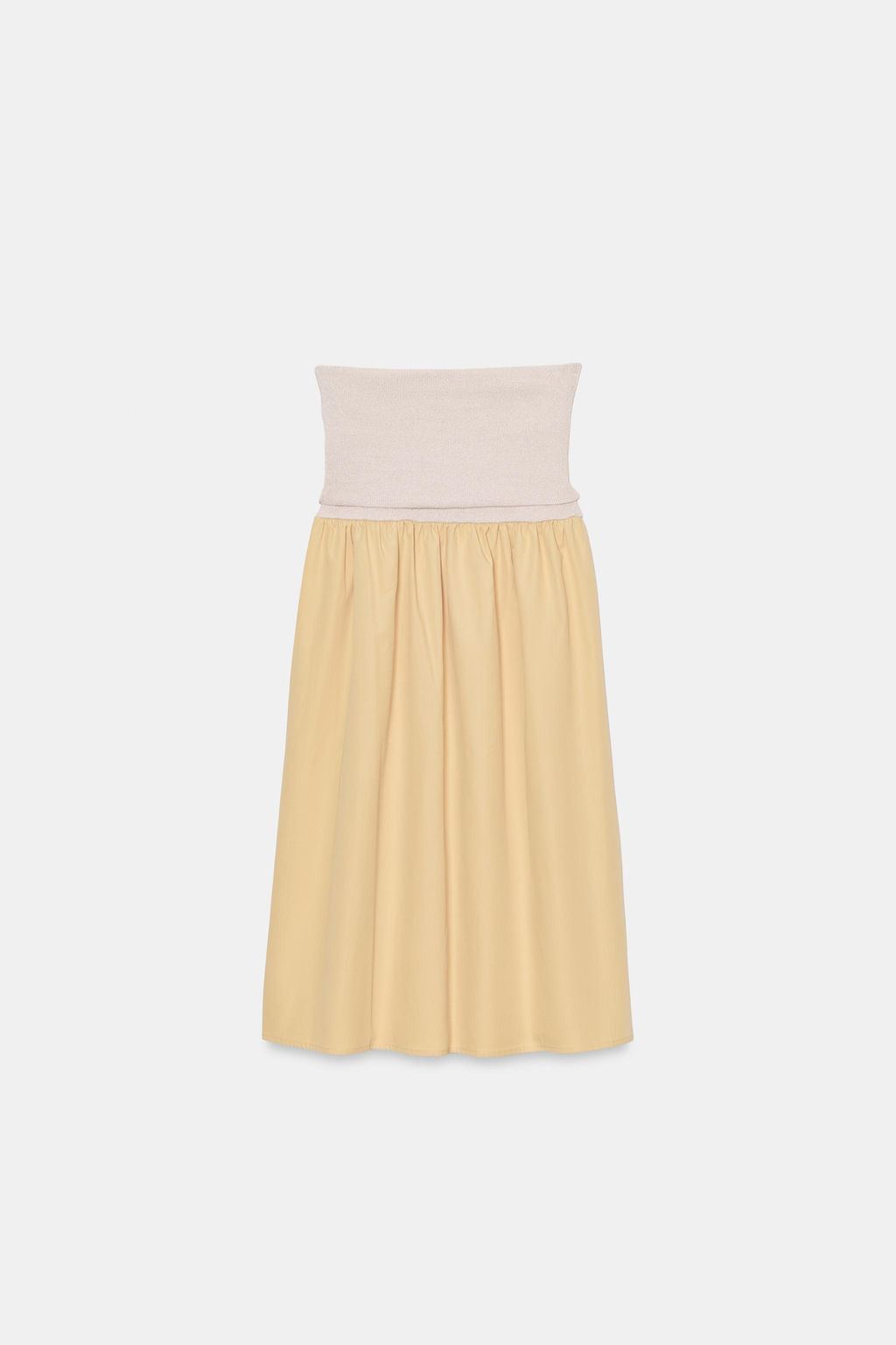 FALDA COMBINADA FAJ?N / Crudo/Amarillo - Zara фото 3