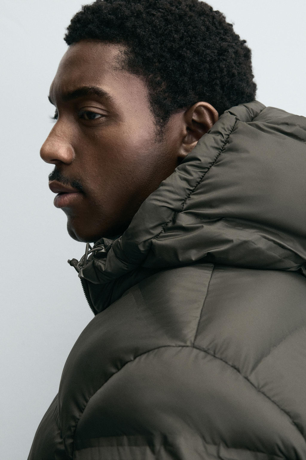 WATER-REPELLENT HOODED PUFFER JACKET - Zara фото 5