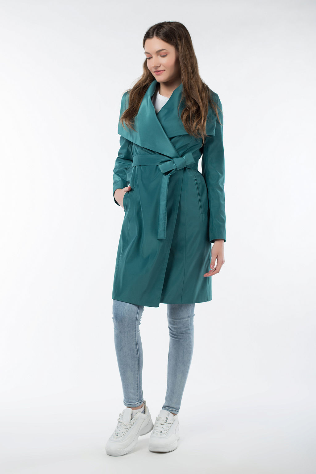 03-1867 Плащ женский (пояс) - El podio фото 3