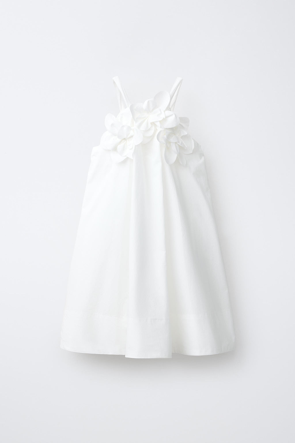 VESTIDO POPEL?N FLORES / Blanco - Zara фото 4